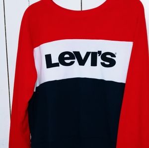 XL red white blue Levi's sweat shirt.